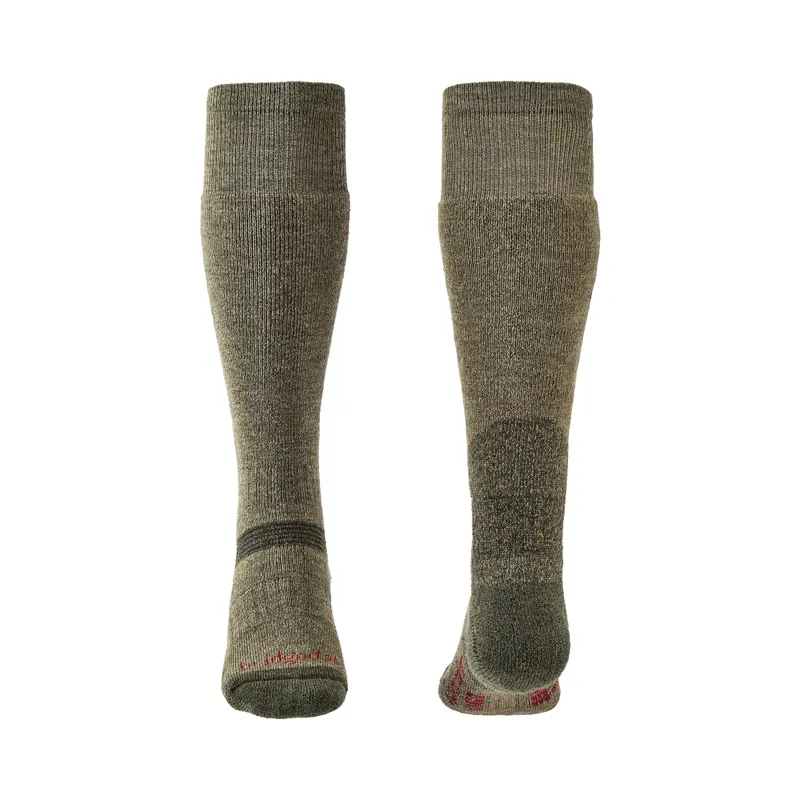 Bridgedale Explorer Heavyweight Merino Knee Socks Unisex in Olive-1